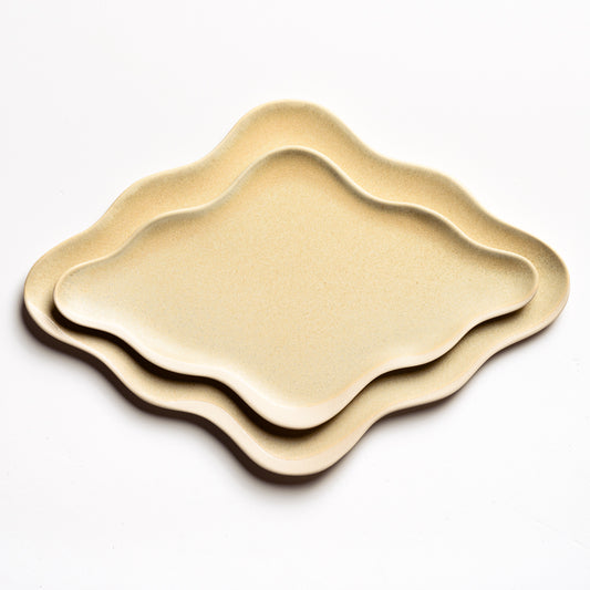Viviana Yellow-Green Plates