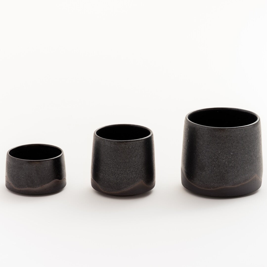 Liana Matt Black Cups