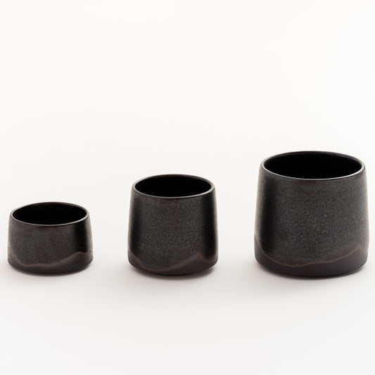 Liana Matt Black Cups