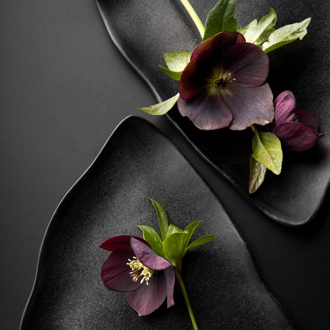 Plates Angela Matte Black